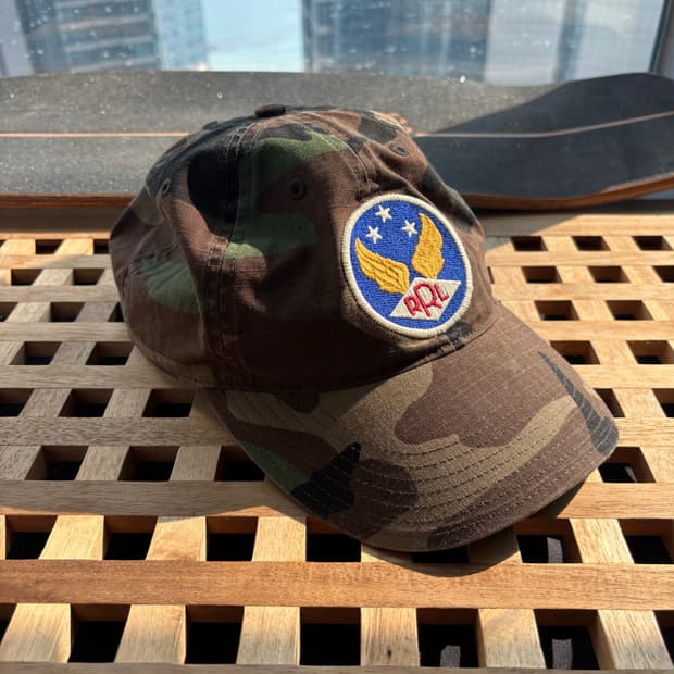 Rrl 가먼트 다잉 트윙 볼캡 카모