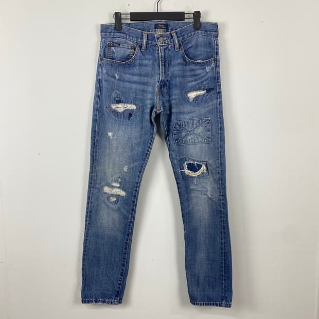 폴로 랄프로렌 설리반 패치워크 워싱 데님 31x32 <643>