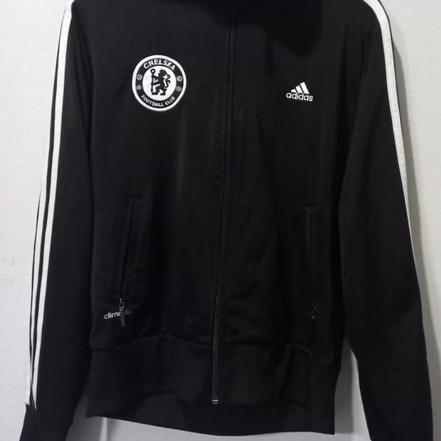아디다스 첼시 블랙 검흰 트랙탑 저지 져지집업 90/S