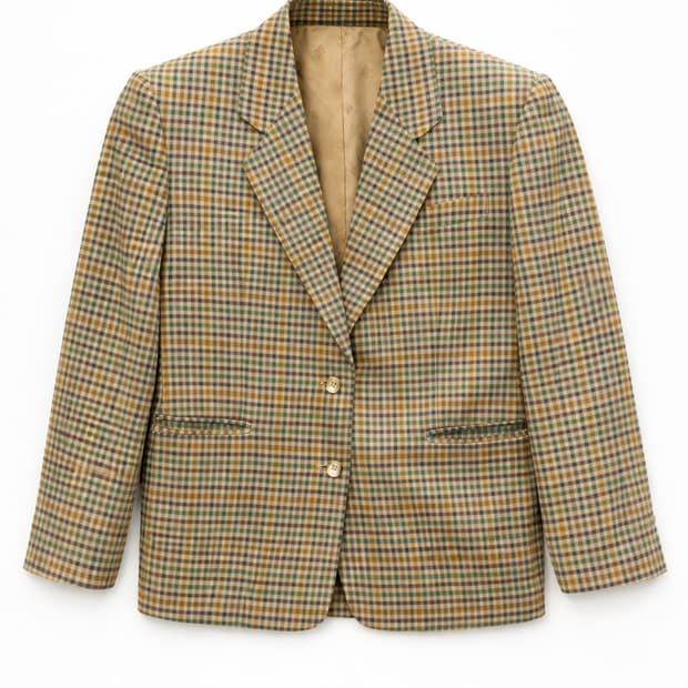 닥스(DAKS) 빈티지 체크 블레이저 자켓