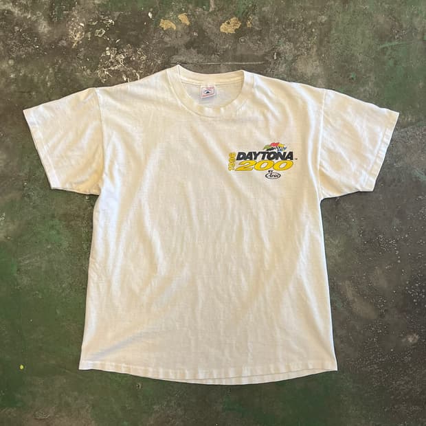 90's [L] 데이토나 200 나스카 레이싱 빈티지 티셔츠 싱글스티치