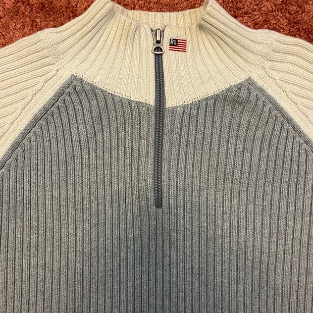 (Polo Jeans Co.) 폴로 진스 하프 집업 니트