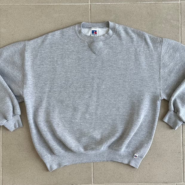 90s 빈티지 러셀 스웻셔츠 그레이 XL 🇺🇸