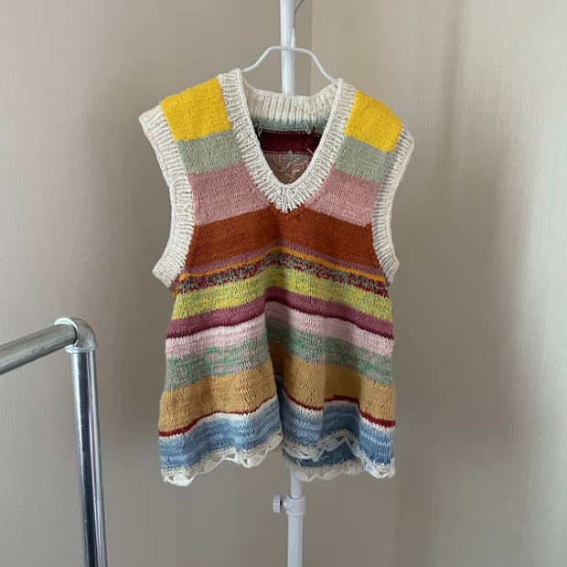 컬러풀니트조끼