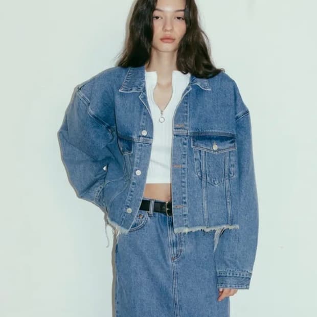 VOEF 보프 오버핏 데님자켓