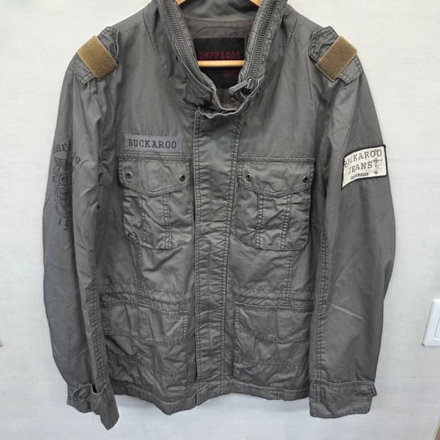 버커루 로고 프린팅 야상자켓 xl xxl