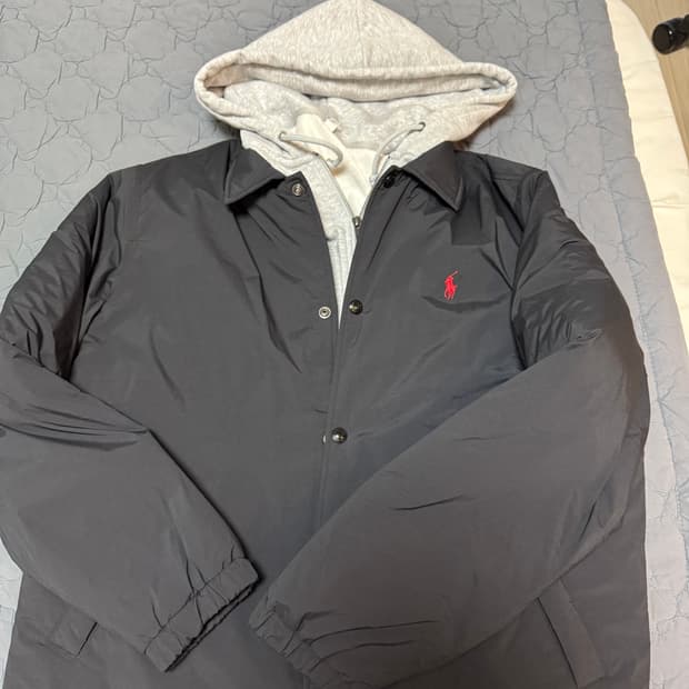 25신상 새상품) 폴로 코치 자켓 M (파카 패딩 퀼팅)