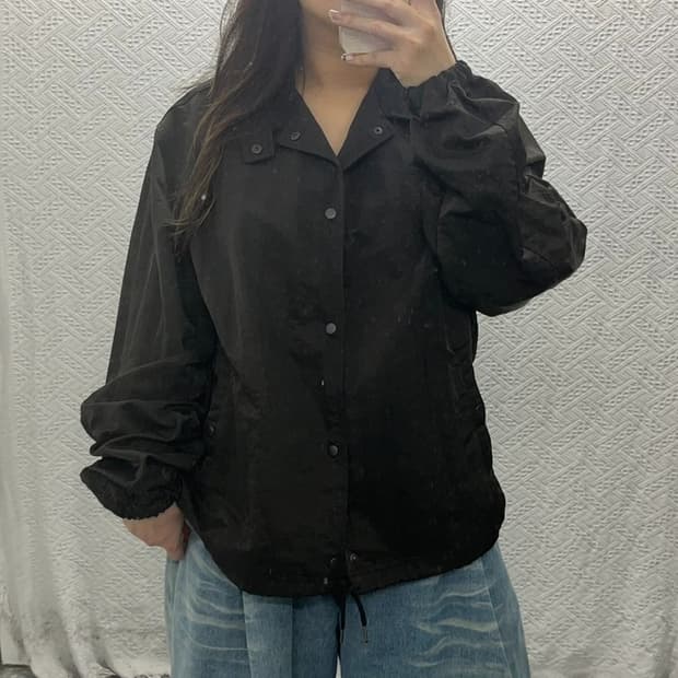 프리즘웍스 브라운 오버핏 바람막이 자켓 105 C06332