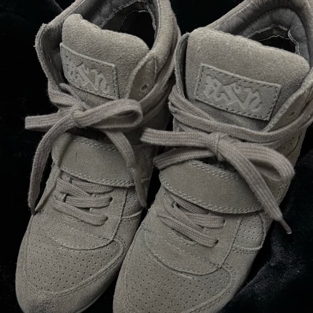 Ash 아쉬 보위 스웨이드 웨지힐 하이탑 스니커즈 카키그레이 36