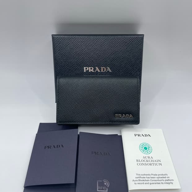 프라다 2MC122 사피아노 카드 홀더 지갑