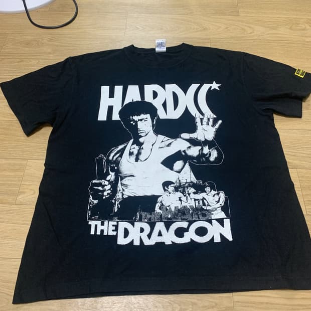 L)Hardcore chocolate x 브루스 리 이소룡 맹룡과강 반팔