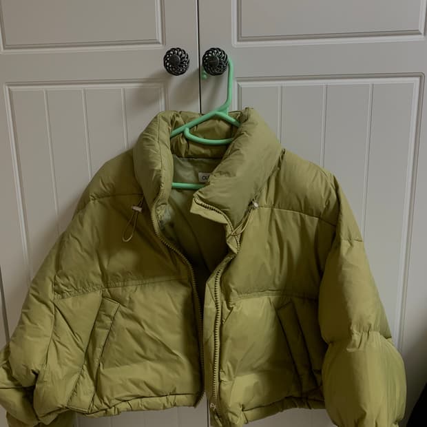 아우어솔티 덕다운패딩(올리브)