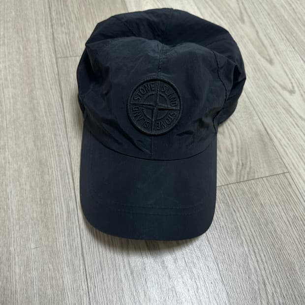 [L]스톤아일랜드 나일론 볼캡 블랙
