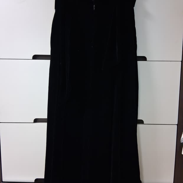랄프로렌 블랙 벨벳 롱 스커트 (6)