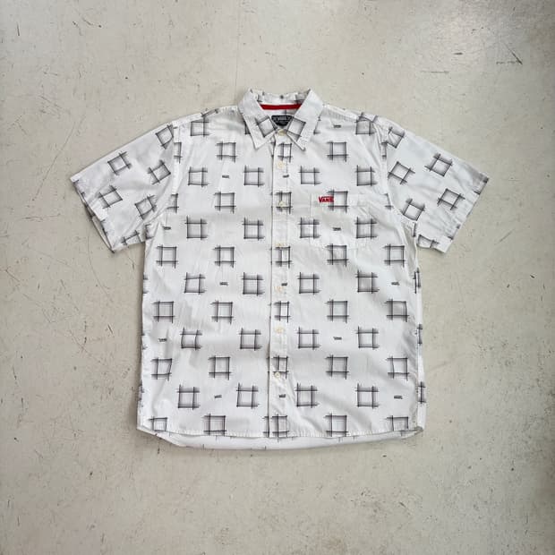 90s 반스 스케이트보드 클래식 빈티지 반팔셔츠 XL