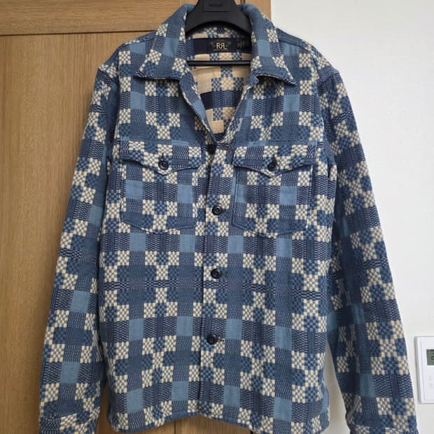 [S] RRL 자카드 워크 셔츠(오버셔츠)