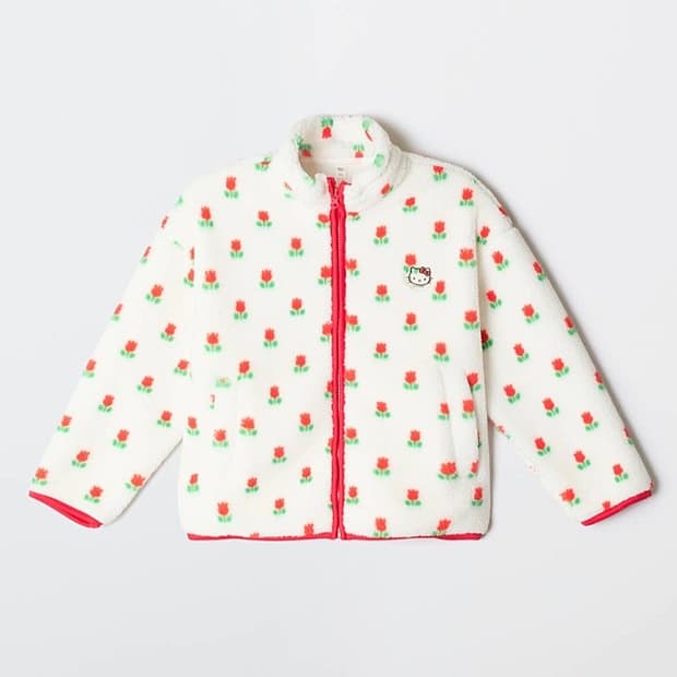 스파오 키티 후리스 플리스 자켓