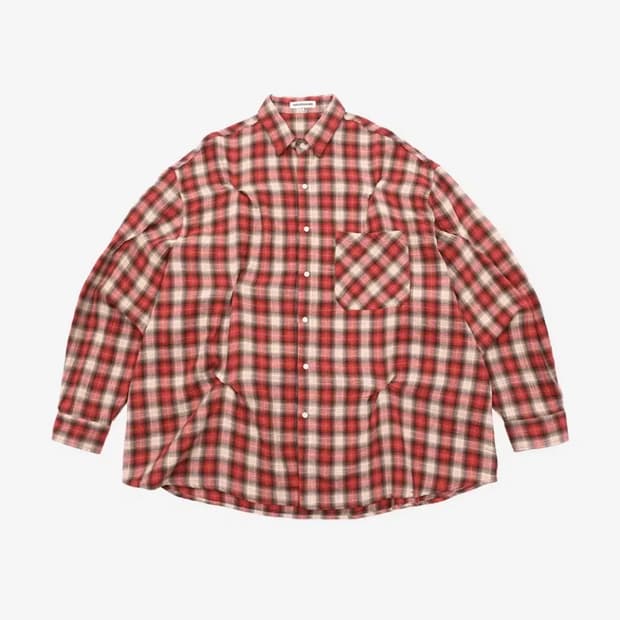 노쿨러스 체크 바이트 셔츠 1사이즈