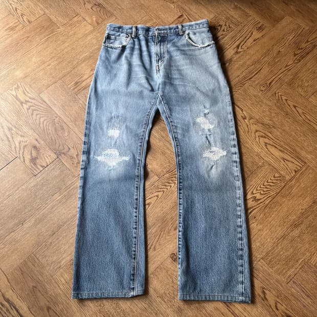 [33]리바이스 517 데미지 리워크 플레어진  F23