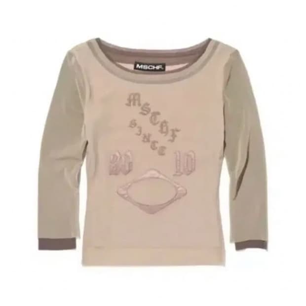 (삽니다)미스치프 보트넥 메쉬탑 베이지