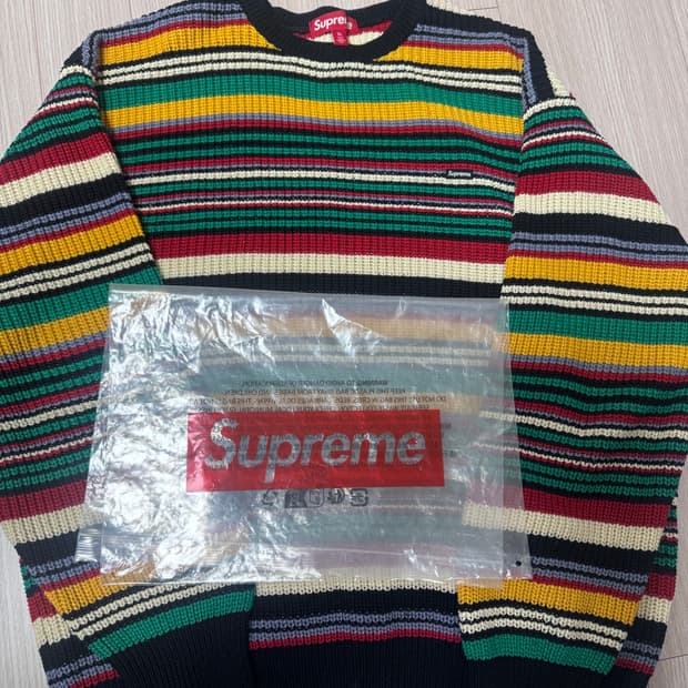 슈프림 스몰 박스로고 니트 XL