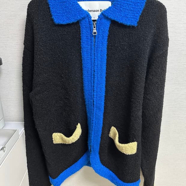 앤더슨벨 카라 니트 집업