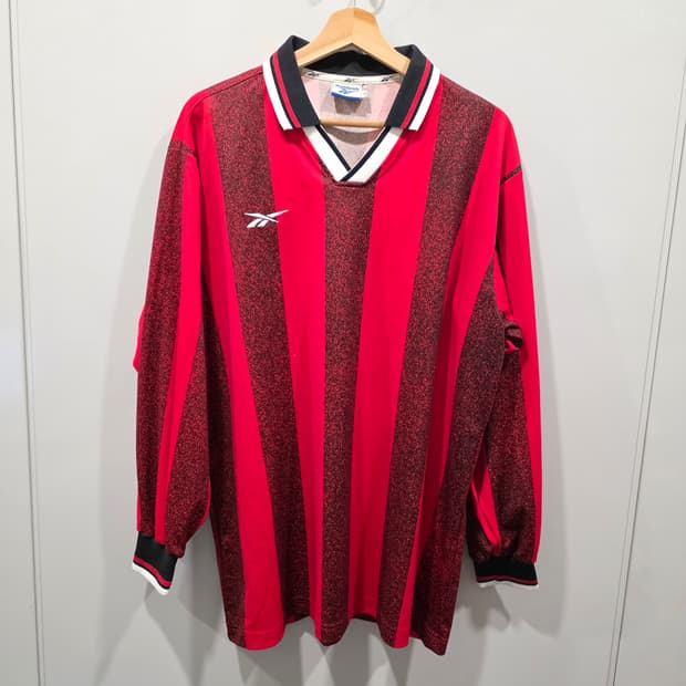 빈티지 리복 축구 저지 티셔츠