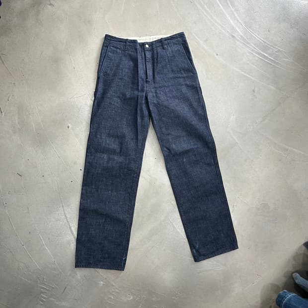 [size 2] 포터리 원워시드 와이드 데님 블루