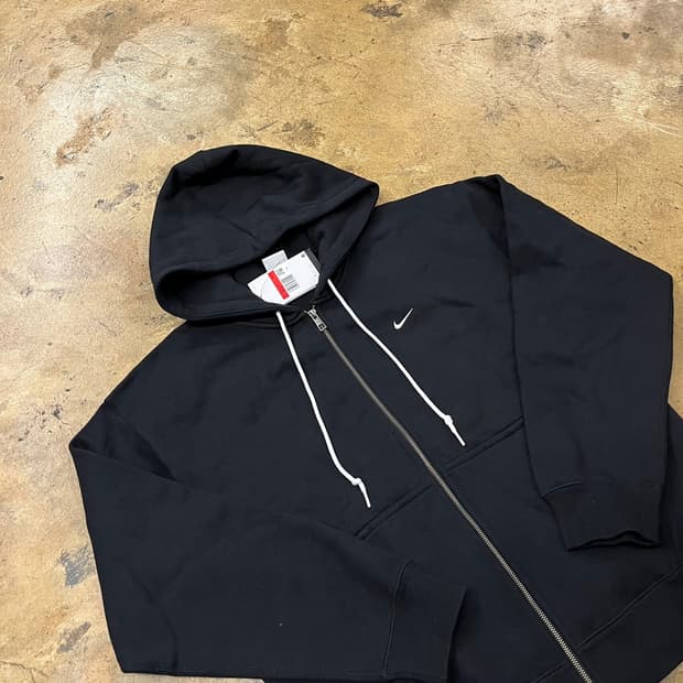 [정품/L] 나이키 블랙 후드 집업 nrg b15
