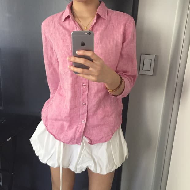 Back number 히메갸루 스티치 딸기우유 셔츠