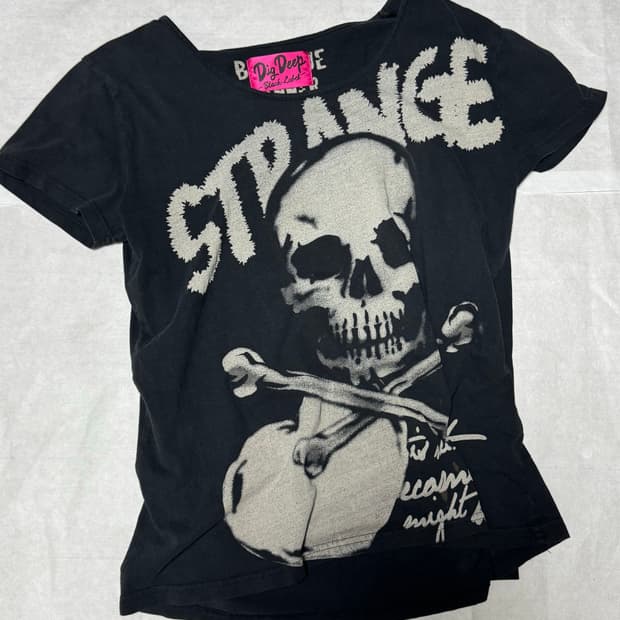 “Dig Deep” Skull Design Punk T-shirt