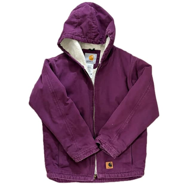 칼하트 샌드스톤 시에라 자켓 와인색