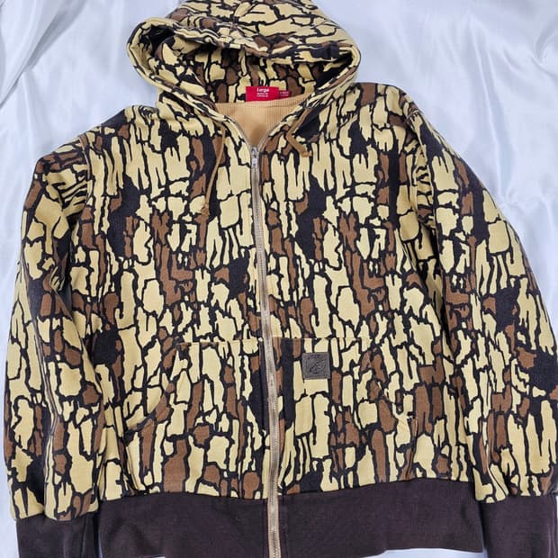 슈프림트리우드후드집업