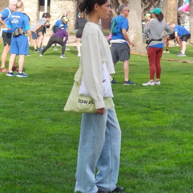 🏷️ 로우클래식 업사이클링 에코백 새상품 / 옐로우