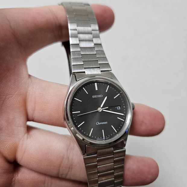 세이코 크로노스 빈티지 쿼츠 시계 Seiko Chronos