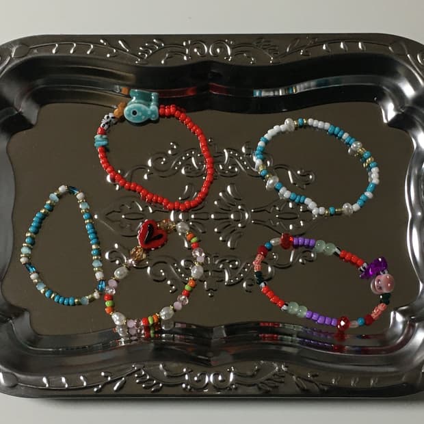 키치 비즈 팔찌