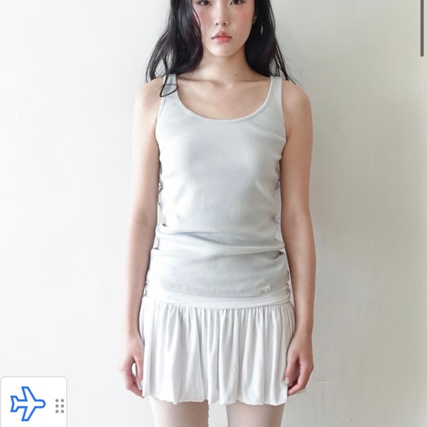 샵페어리 베이직 슬리브리스 라이트그레이