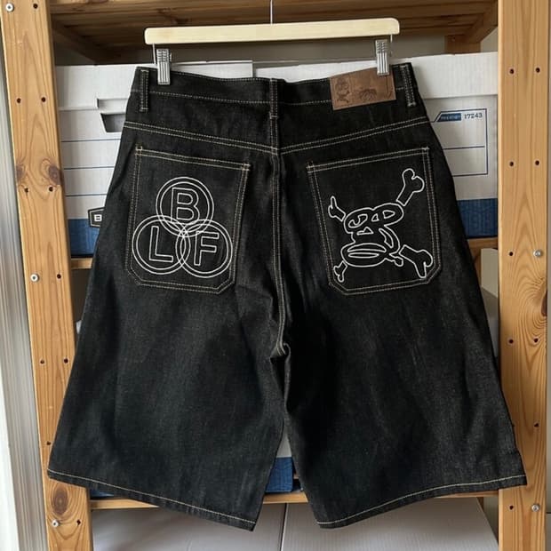보이롱페이스 BLF denim shorts