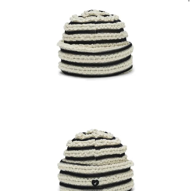 어썸니즈 슈가로프 햇_스트라이프 크림