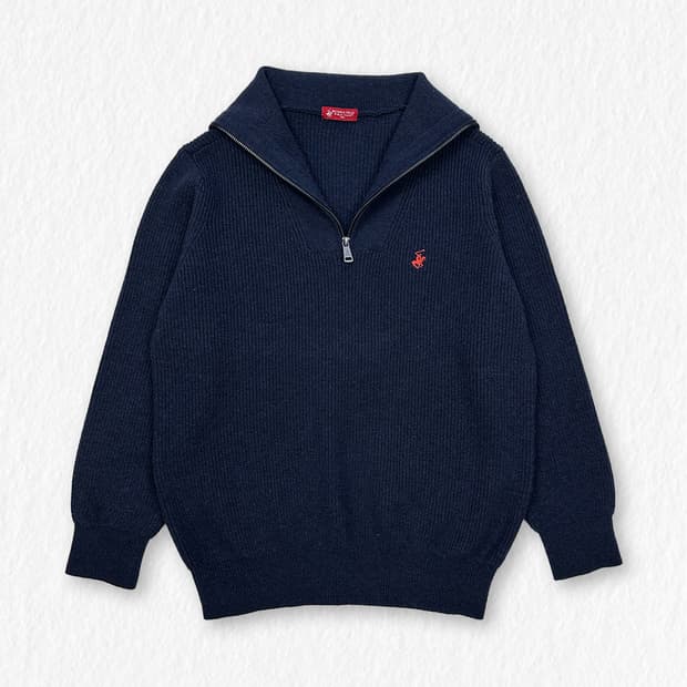 베버리힐스폴로클럽 반집업 니트