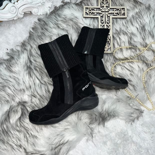 빈티지 골지 복서 부츠