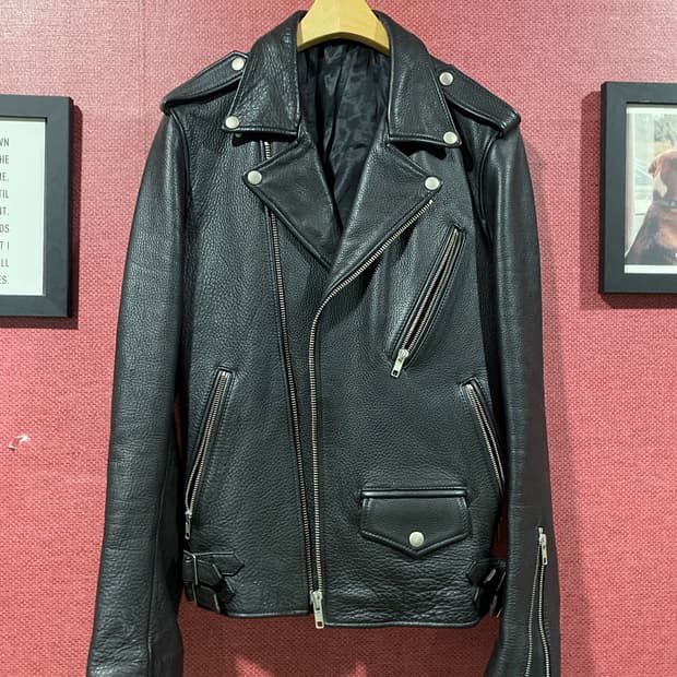 바비 스튜디오 양가죽 자켓