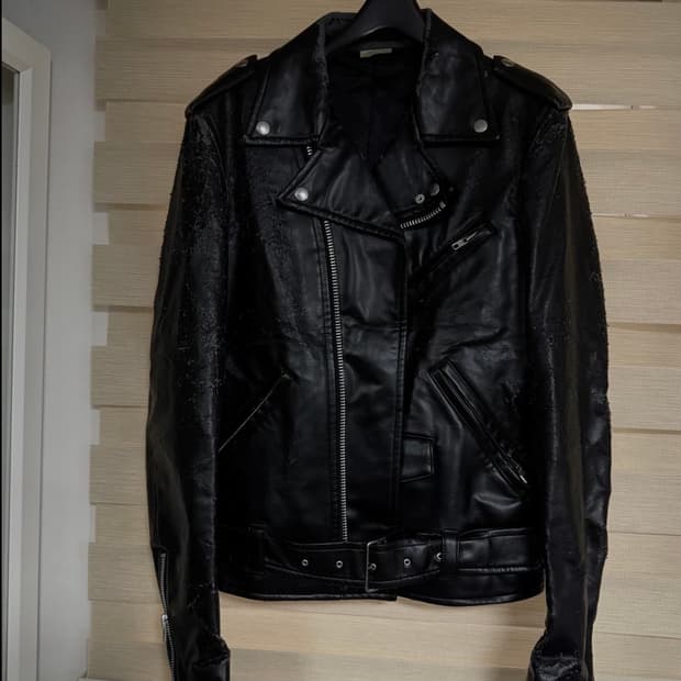 꼼데가르송 옴므 그래피티 라이더 자켓