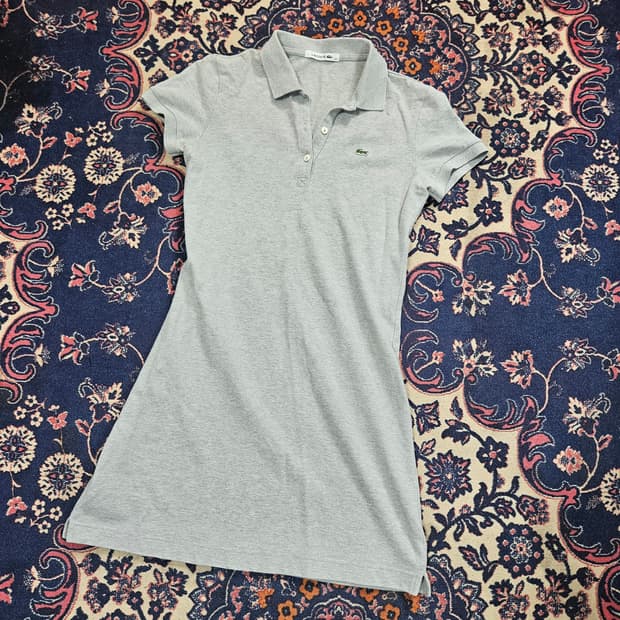 라코스테(Lacoste) 슬림핏 PK 카라 미니 원피스 36size