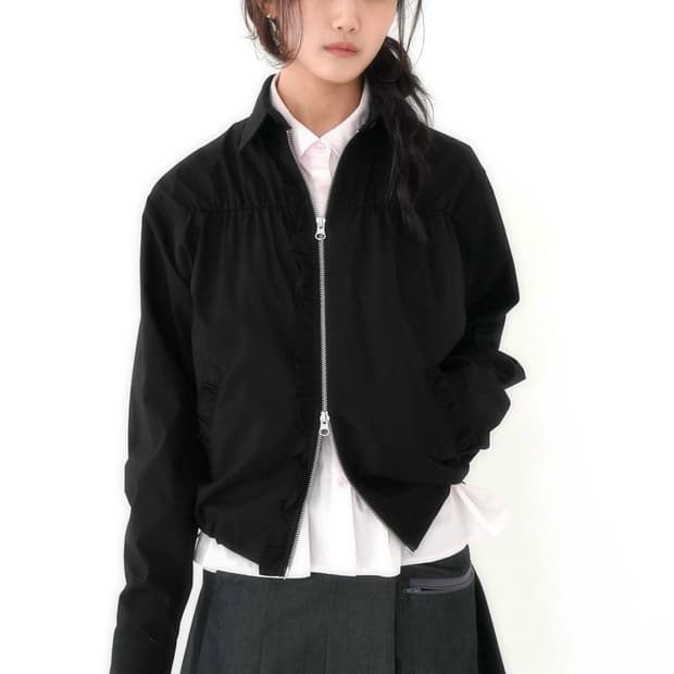 인앤양인하모니 Frill blouson, denim 블루종 자켓