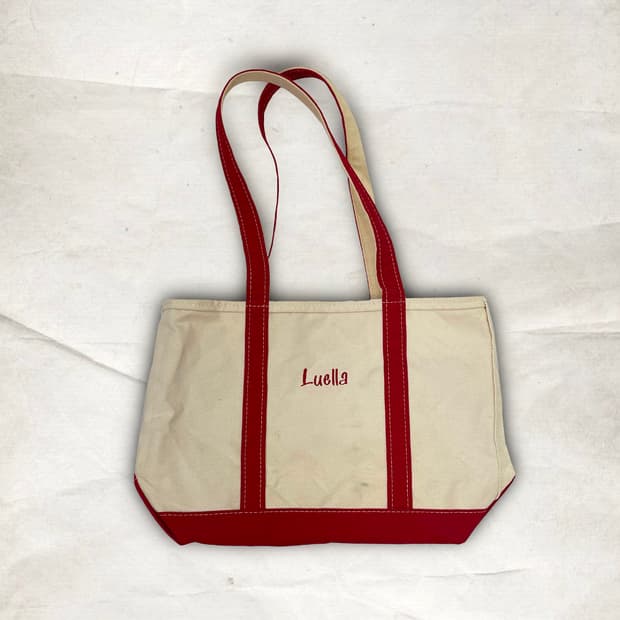 90s LLBEAN bote and tote shoulder zip