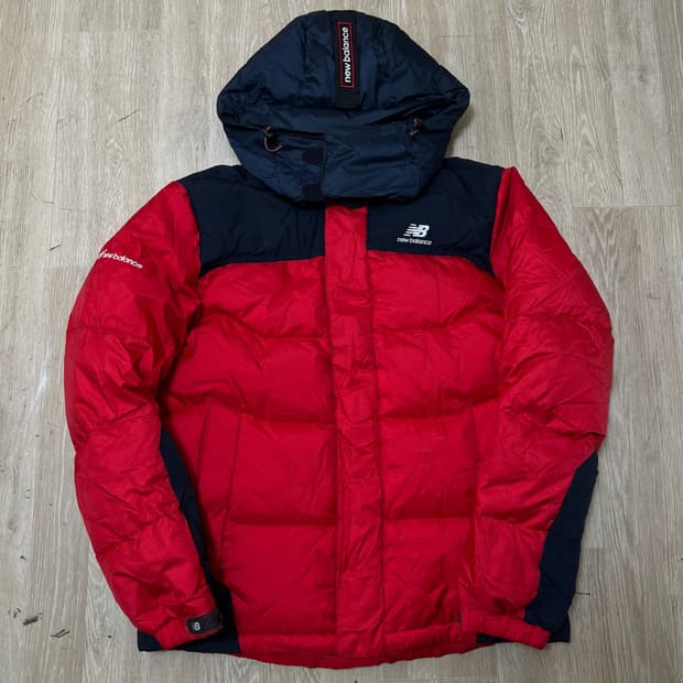 뉴발란스 남성 덕다운 후드 패딩 M/95 