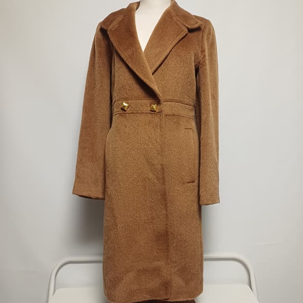 한섬 MINE 마인 모헤어 라마 코트