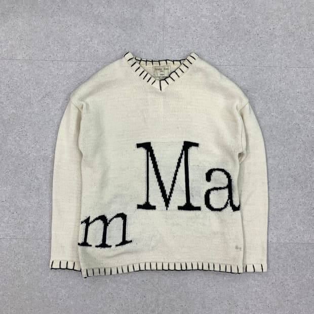 Matin Kim 마뗑킴 빅로고 스티치 니트