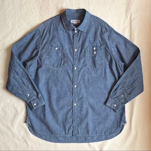 [데드스탁/XL] 네이머 클로딩 샴브레이 데님 셔츠
